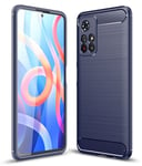 Xiaomi Poco M4 Pro 5G Carbon Fibre Case Navy