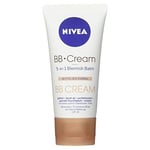 Nivea BB Crème , 5-in-1 Brillance Baume Moyen À Foncé, 1er Paquet (1 x 50 ML)