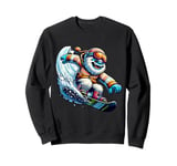 Cooler Yeti Snowboard Fun In Winter Sweatshirt