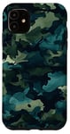 iPhone 11 Camouflage Green Brown Pattern Graphic Case