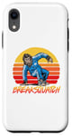 Coque pour iPhone XR Breaksquatch Break Dancing Sasquatch B-Boy Bigfoot 80s Funny