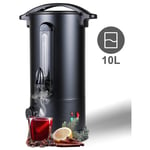 Vingo - einfeben Distributeur de boissons chaudes 10 l 1800 w acier inoxydable Marmite vin chaud Robinet couvercle verrouillable