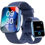 Fitpolo ID208P Montre Connectée Homme Femme, Alexa Intégrée, Émettre/Recevoir un Appel, Moniteur de Fréquence Cardiaque/Sommeil/SpO2/Stress, 100+ Sports, Étanche IP68, 1,8" Smartwatch pour Android/iOS