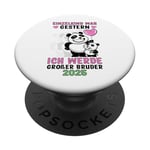 Einzelkind War Gestern Ich Werde Großer Bruder 2025 Panda PopSockets PopGrip Adhésif