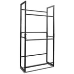 Hengda Étagère à caisses de boissons LxLxH 71x30x140cm Support Rangement Bouteilles pour Garage/Cave/Magasin 1 pièce