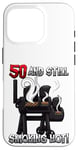 Coque pour iPhone 16 Pro Citation d'anniversaire pour barbecue « Smoking Hot »