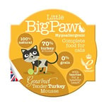 Little BigPaw Cat Gourmet Tender Turkey Mousse, 85g