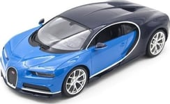 Rastar Bugatti Chiron Blå Rastar Modell 1:14 Fjernstyrt Bil + Led-Lys + 2,4 Ghz Fjernkontroll