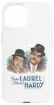 iPhone 15 Stan Laurel & Oliver Hardy Comedy Duo Painted Portrait Case