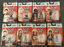 WWE Wrestling Nano Metalfigs Diecast Metal 2" Mini-Figure Toy Set of 8 Figures