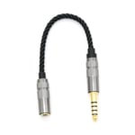 Hifi 4.4mm Balanserad Hörlursadapter Ljudkabel 4.4 Xlr 4-polig Han till Hon Vinkel