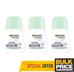 Garnier Mineral Action Control+ Women Roll-On Deodorant 50ml 3, 6 Pack