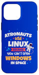 iPhone 16 Pro Max Astronauts use Linux coz they cannot open windows in space Case