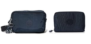 Kipling ABANU Multi, Crossbody Mixte, Bleu 2, 8x19x13 cm + WALLETS MONEY LOVE Blue 2