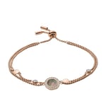 Fossil Bracelet for Women Misty Autumn, max. inner length:216mm Rose Gold Stainless Steel Bracelet, JF02951791