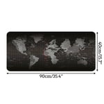 Desk Pad Gaming Mouse Mat Pad Extra Large 90*40cm World Map anti-slip Pc Laptop