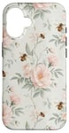 Coque pour iPhone 16 Rose florale esthétique