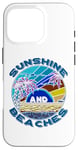 Coque pour iPhone 16 Pro Soleil et plages Palmiers Île tropicale Plage de sable