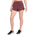 Nike W NK Run DVN Tempo LX Short Women's, Dark Wine/Black/Black, M