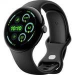 Google Pixel Watch 3 LTE -smartklocka, 45 mm, Obsidian / Matt Svart