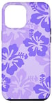 iPhone 12 Pro Max Cute Purple Hibiscus Tropical Floral Hawaiian Flowers Island Case