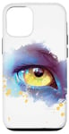 Coque pour iPhone 13 Avatar : The Way of Water Aquarelle Na'vi Golden Eye