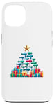 Coque pour iPhone 13 Christmas Tree Sèche-cheveux Coiffure Coiffeur Coiffeuse