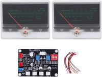 2pcs VU Mètre Panneau Module Réglage Amplificateur de Puissance DB Mètre avec Rétro-éclairé pour Bricolage Studio D'enregistrement équipement de Transformation Audio de Voiture