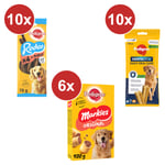 PEDIGREE Récompenses grand chien: 70 Dentastix+Friandises(4x10)+Biscuits(6x500g)