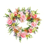 Artificial Wreath Adorn Prop Memorial Wreath Valentine'S Day Wreath of Love Q7H3