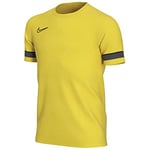 NIKE Boy's Academy 21 Training Top T Shirt, Tour Yellow/Black/Anthracite/Black, M UK