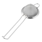 Passoire Chinois Fine Conique Acier Inoxydable Mailles Fines Bar Pub Restaurant Cuisine Filtration Pulpe Pépins Impuretés Tamis Cocktails Ø7.5cm (Argent)