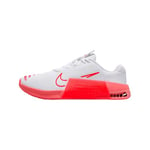 NIKE Femme Metcon 9 Womens Workout Sneaker, White Bright Crimson Magic EMB, 38 EU