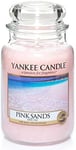 Yankee Candle Scented Candle | Pink Sands Large Jar Candle | Burn Time: Up to 1