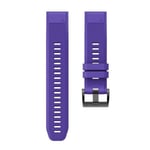 Garmin Fenix 5 kestävä silikoninen ranneke - Violetti Purple