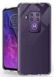 AquaFlex Transparent Anti-Shock Clear Case Slim Cover for Motorola One Zoom