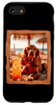 Coque pour iPhone SE (2020) / 7 / 8 Vibes de plage pour chien avec cocktail et détente