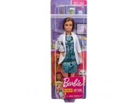 Coffret Barbie Vétérinaire Avec Accessoire Et Chat Gris - Poupee Mannequin Brune