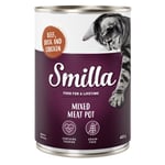 Smilla Mixed Meat Pot 6 x 400 g - Nötkött, anka & kyckling