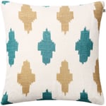 Ikat Agra Cushion Cover 50x50 cm Putetrekk 50x50 cm, Khaki / Heaven Blue, Khaki