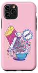 Coque pour iPhone 11 Pro Fresh Out of Fucks Céréales Drôle Ironique Sarcastique Rétro Comic