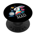 Alice in Wonderland - We're All Mad White Rabbit Mad Hatter PopSockets Swappable PopGrip