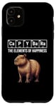 iPhone 11 Capybara The Elements Of Happiness Periodic Table Chemistry Case