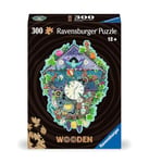 Ravensburger Wooden 12000759 – Horloge Coucou 300 pièces de Puzzle Individuelles et 25 Petites Figurines en Bois = Whimsies, pour Adultes et Enfants à partir de 12 Ans