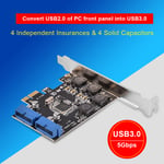 19 Pin USB 3.0 PCI-E USB 3.0 Card Adapter PCI-E PCI-Express To Internal 2-Port