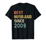 Best husband since 2008 funny vintage gift from wife for men T-Shirt