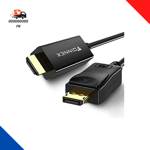 Câble Displayport Vers HDMI 2M, Câble DP Vers HDMI 1080P@60Hz HDR