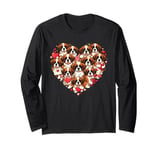 Saint Bernard Heart Valentine Saint Bernard Womens Mens Kids Long Sleeve T-Shirt