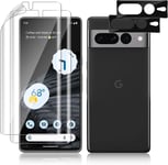 2+2 Pièces Protection Écran Pour Google Pixel 7 Pro Protecteurs D'écran+Caméra Arrière Vitre Protecteur Hd Film Protection Ecran Sans Bulles Anti Rayures