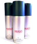 3x Hugo Boss Hugo Deodorant spray, Hugo Man Deodorant spray, Mens Spray Boss